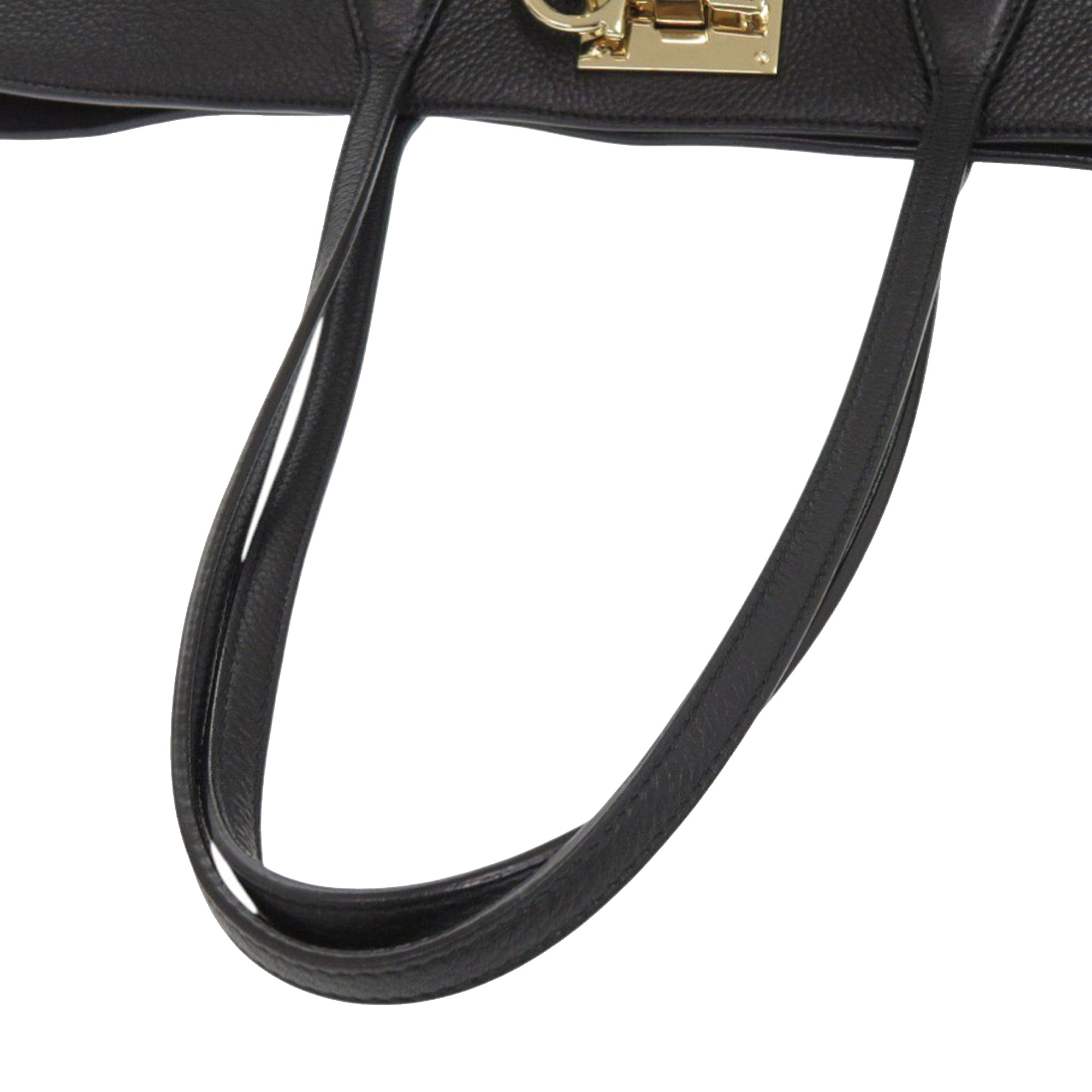 Grained Calfskin Studded Gancini Tote - Image 18