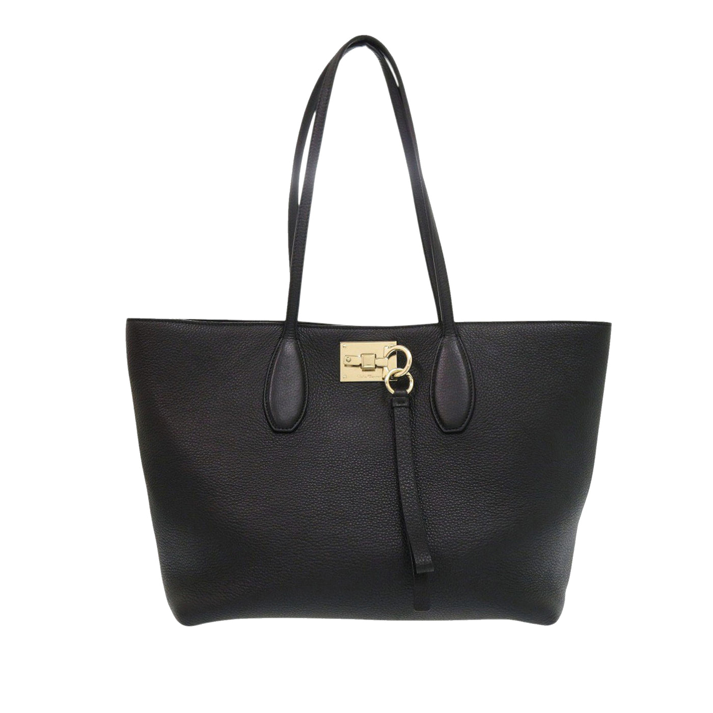 Grained Calfskin Studded Gancini Tote - Image 1