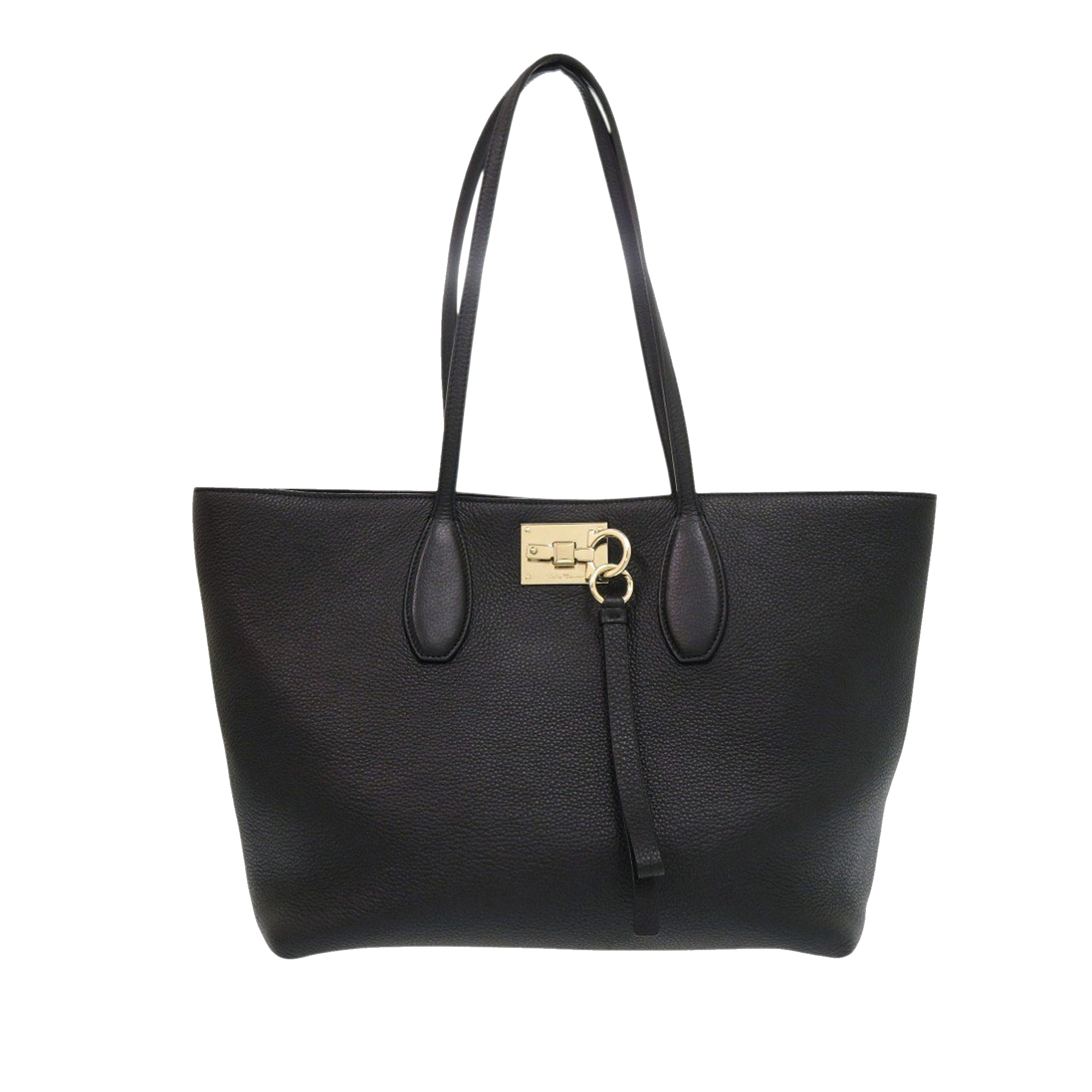 Grained Calfskin Studded Gancini Tote - Image 1