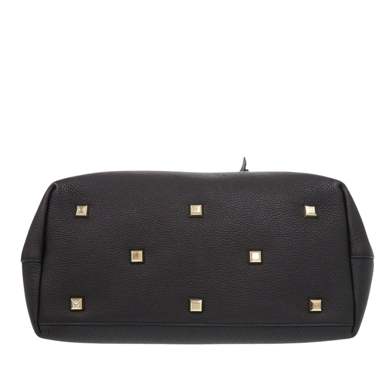 Grained Calfskin Studded Gancini Tote - Image 3