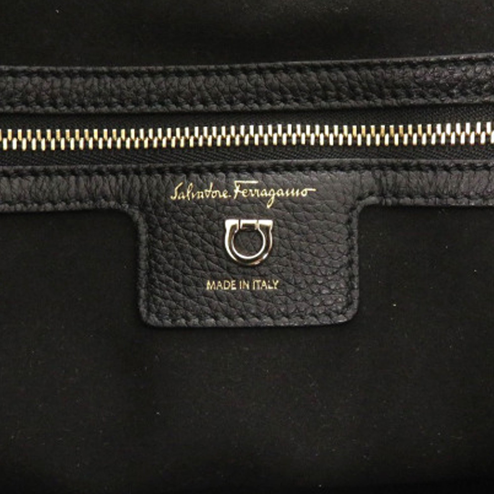Grained Calfskin Studded Gancini Tote - Image 5