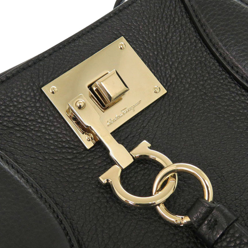 Grained Calfskin Studded Gancini Tote - Image 8