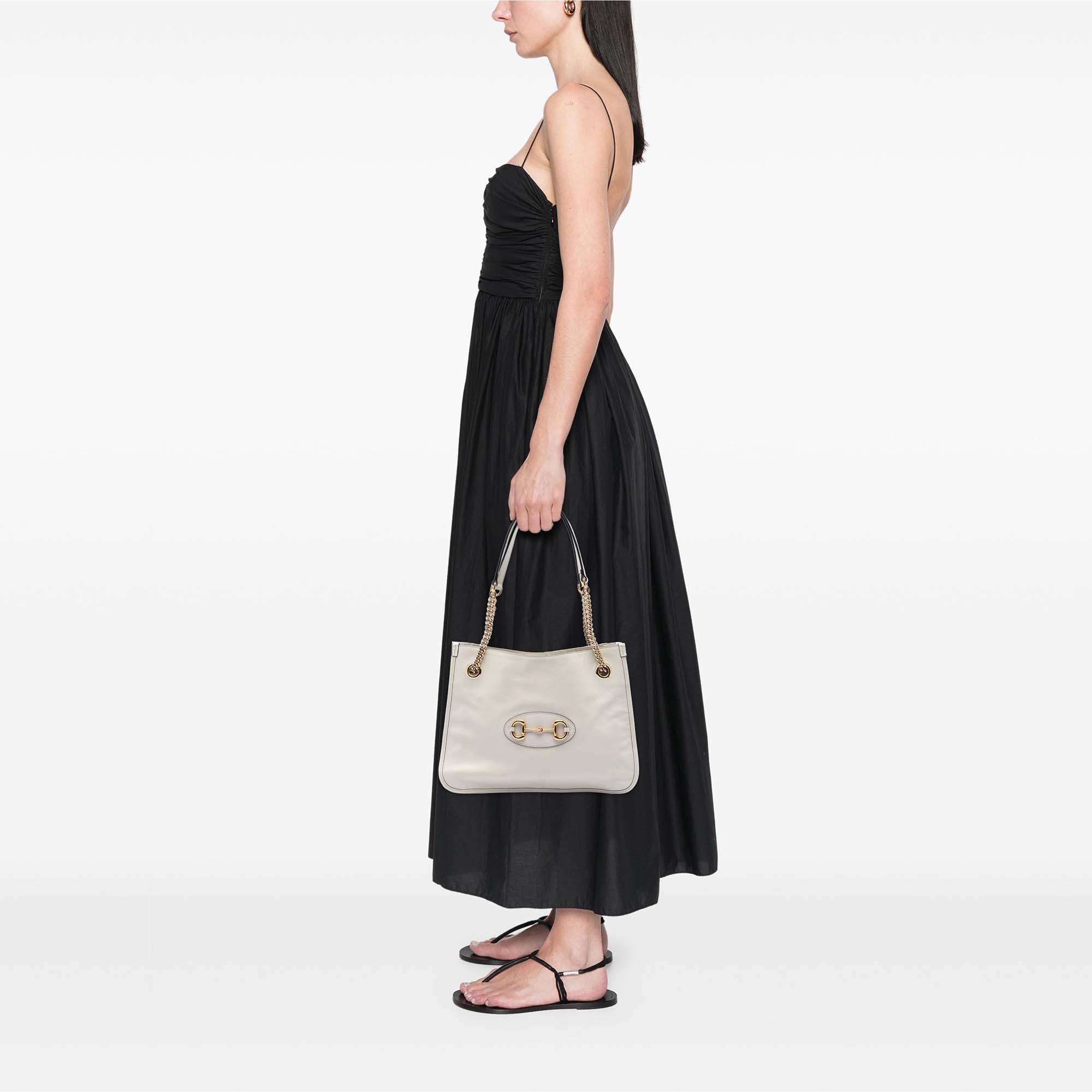 Medium Calfskin Horsebit 1955 Chain Tote - Image 5