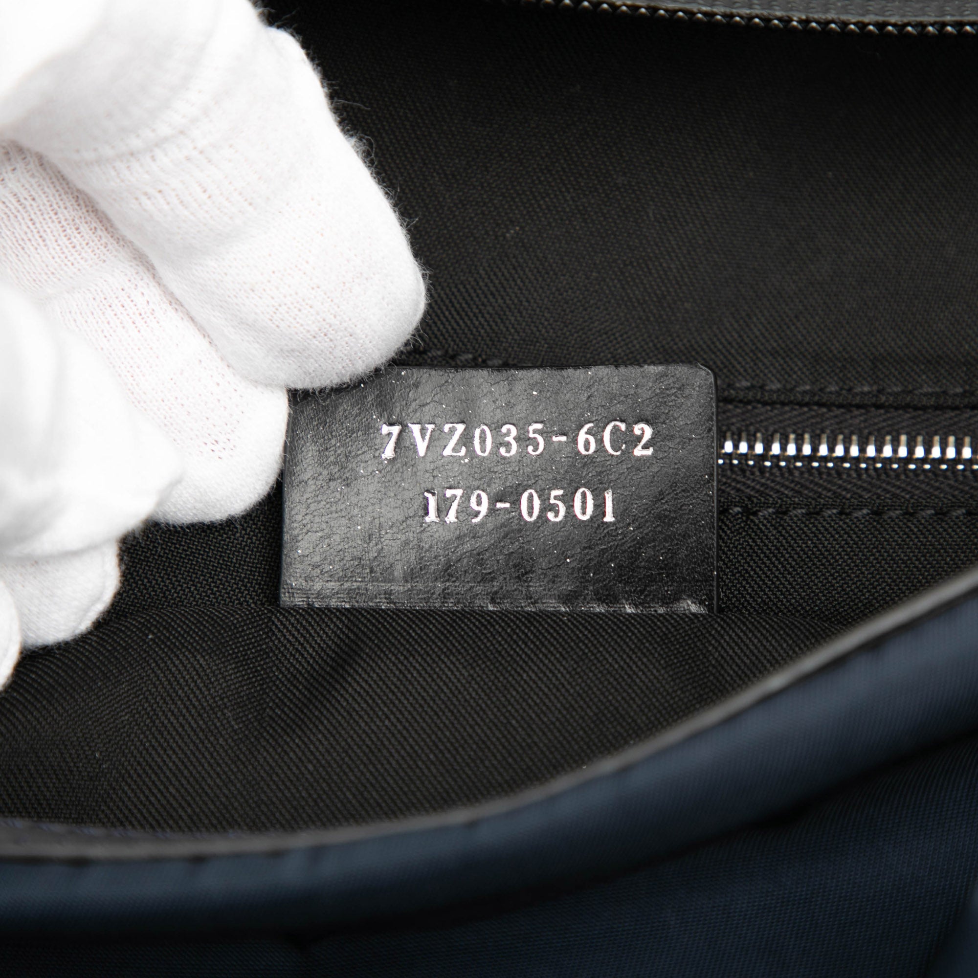 Nylon Vocabulary Blue Backpack - Image 6