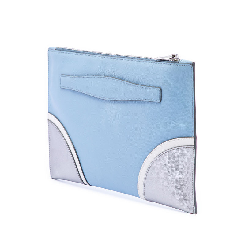 Tricolor Saffiano Clutch - Image 2