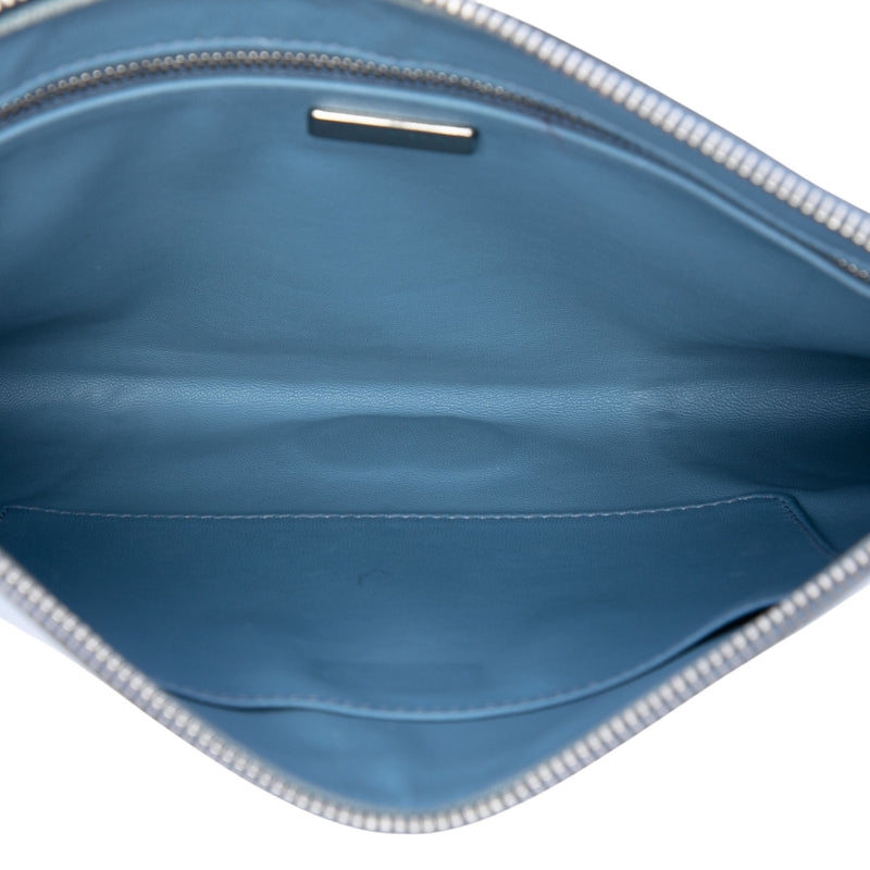 Tricolor Saffiano Clutch - Image 4