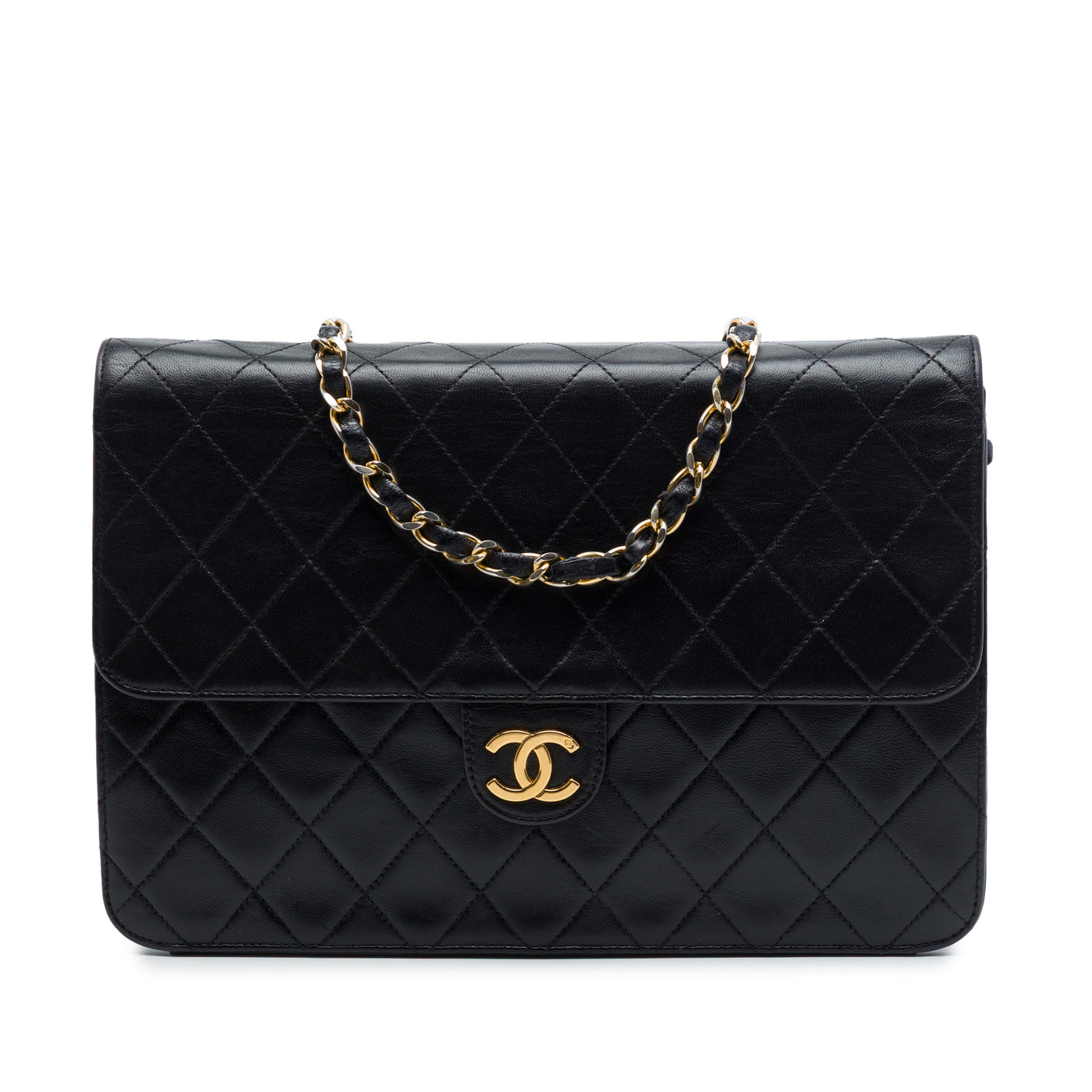 Medium CC Quilted Lambskin Single Flap - Image 1