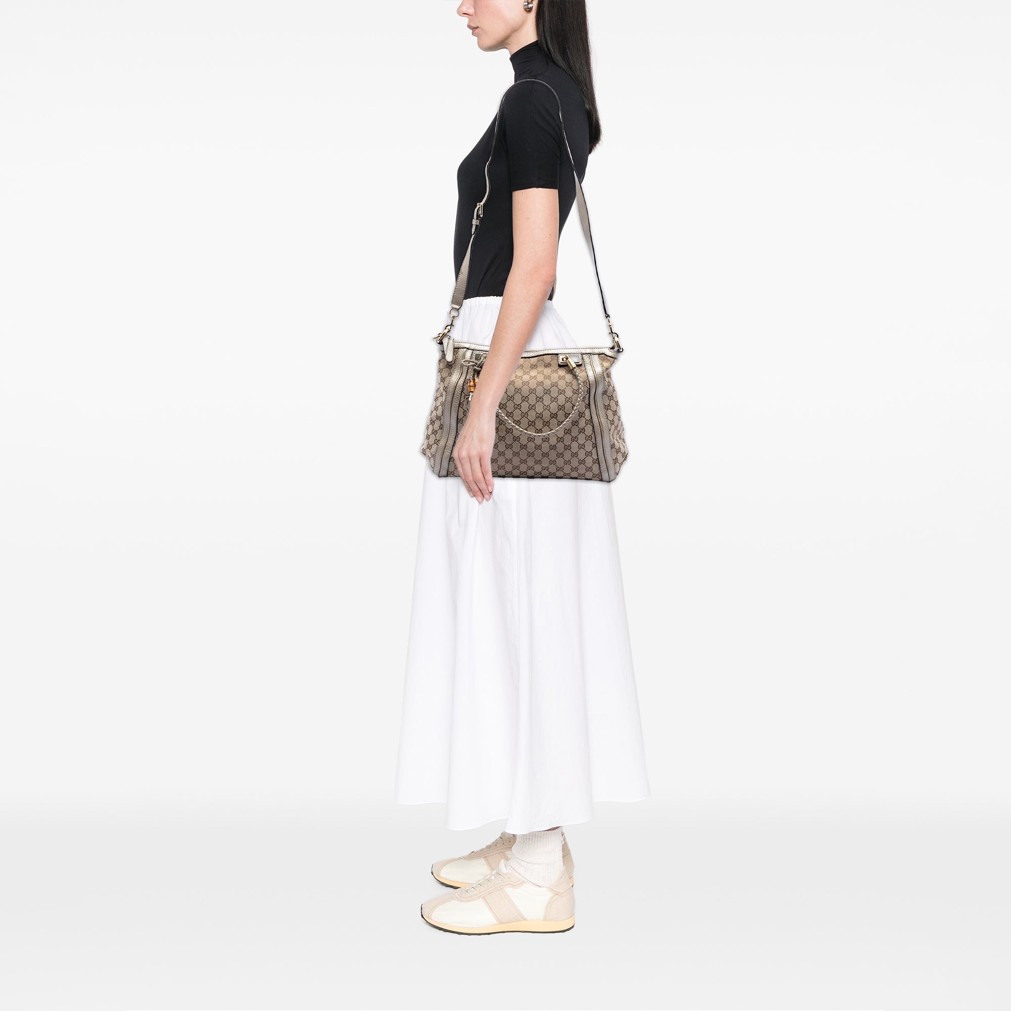 GG Canvas Bella Convertible Tote - Image 7