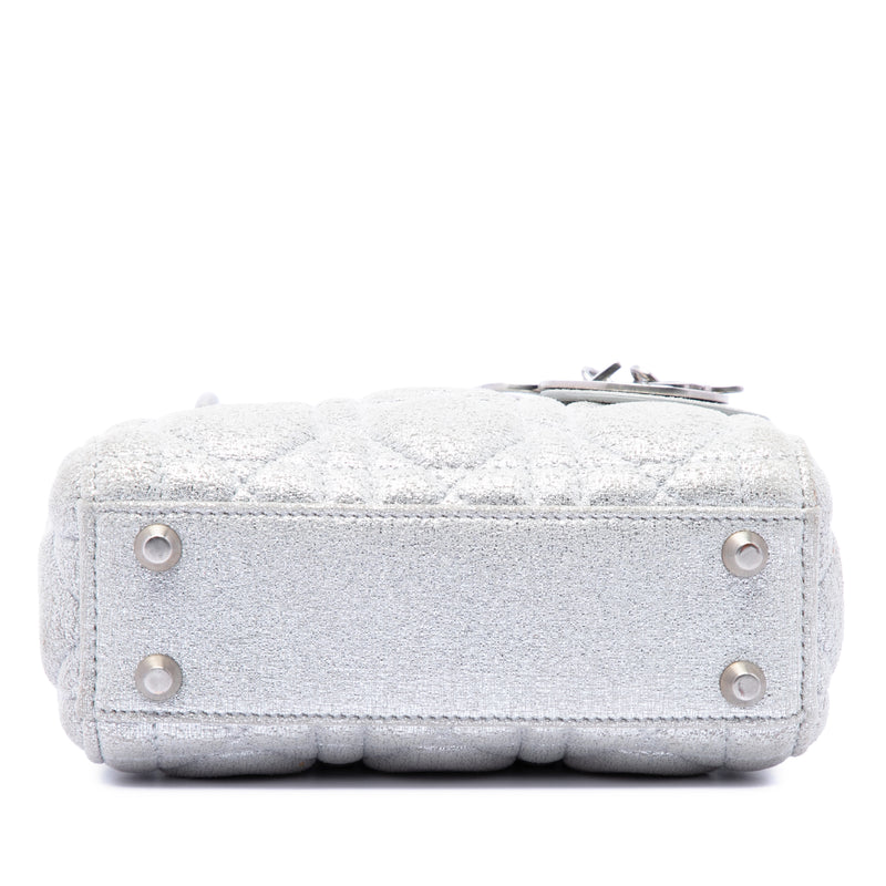 Micro Metallic Calfskin Cannage Lady Dior - Image 3