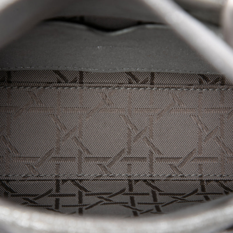 Micro Metallic Calfskin Cannage Lady Dior - Image 4