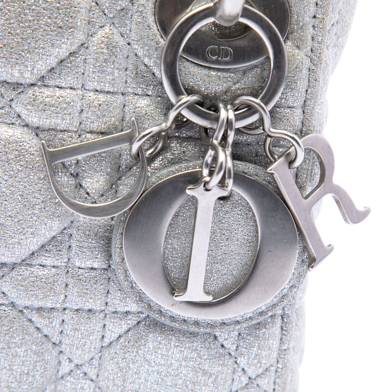 Micro Metallic Calfskin Cannage Lady Dior - Image 5