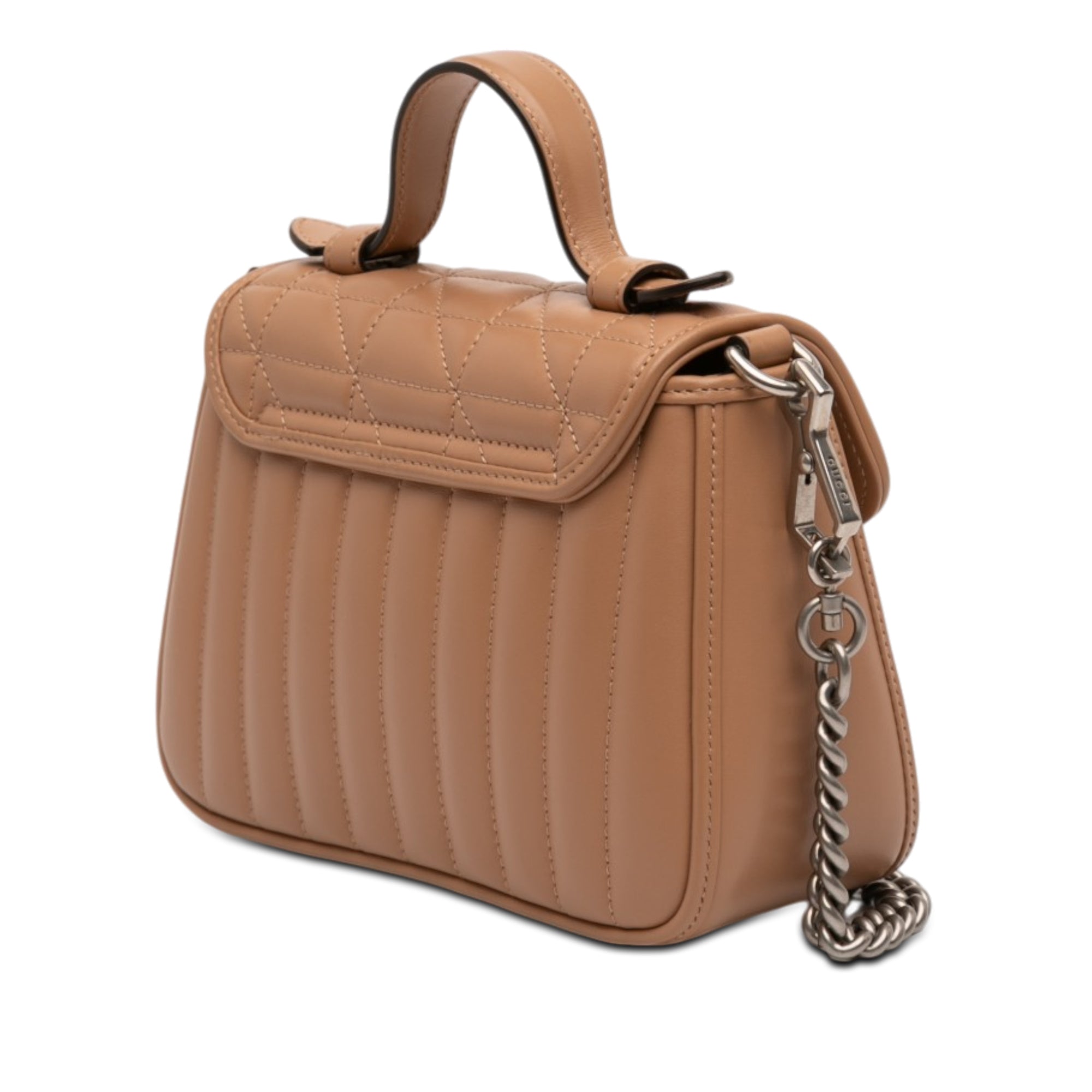 Mini GG Marmont Matelasse Calfskin Aria Top Handle Bag - Image 2