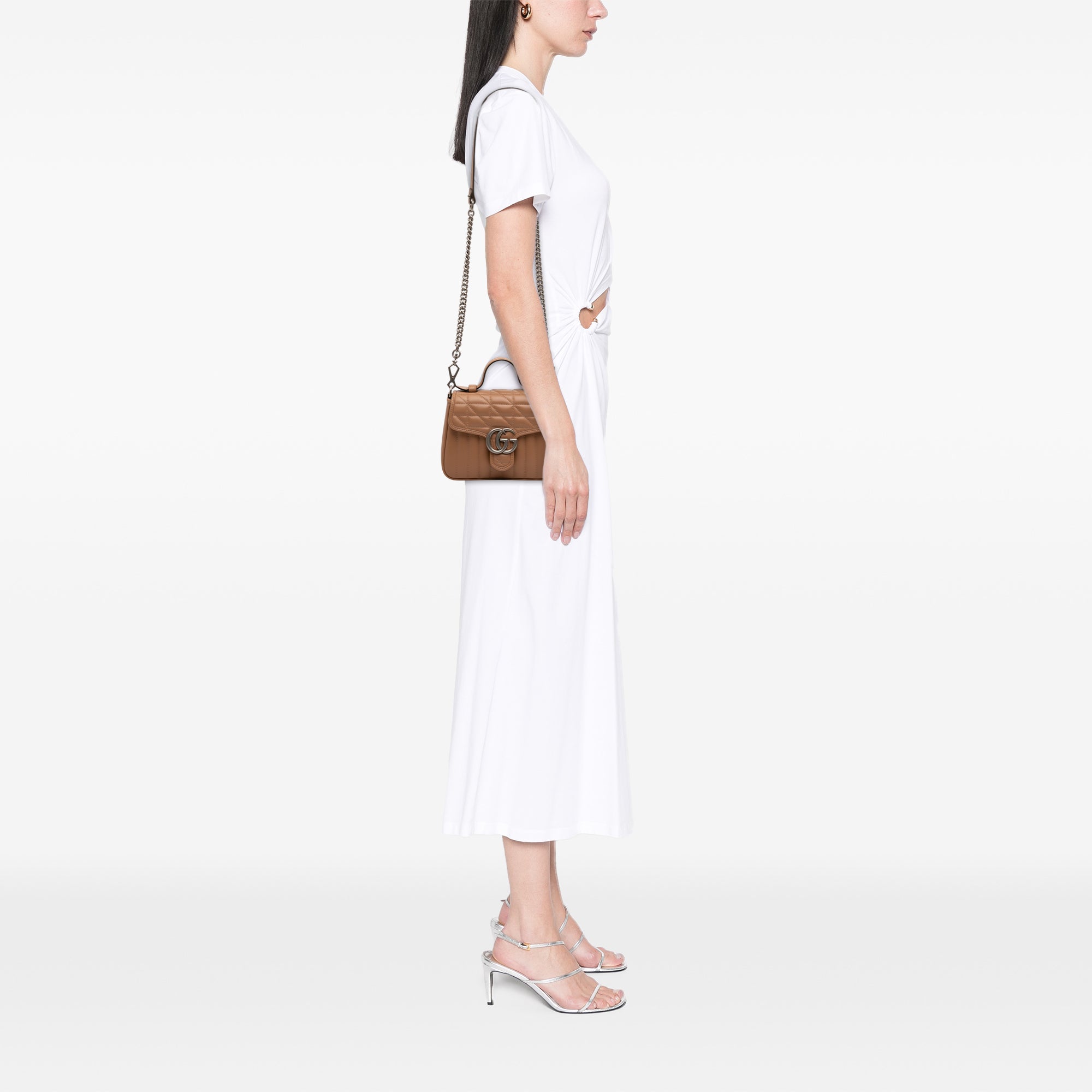 Mini GG Marmont Matelasse Calfskin Aria Top Handle Bag - Image 6