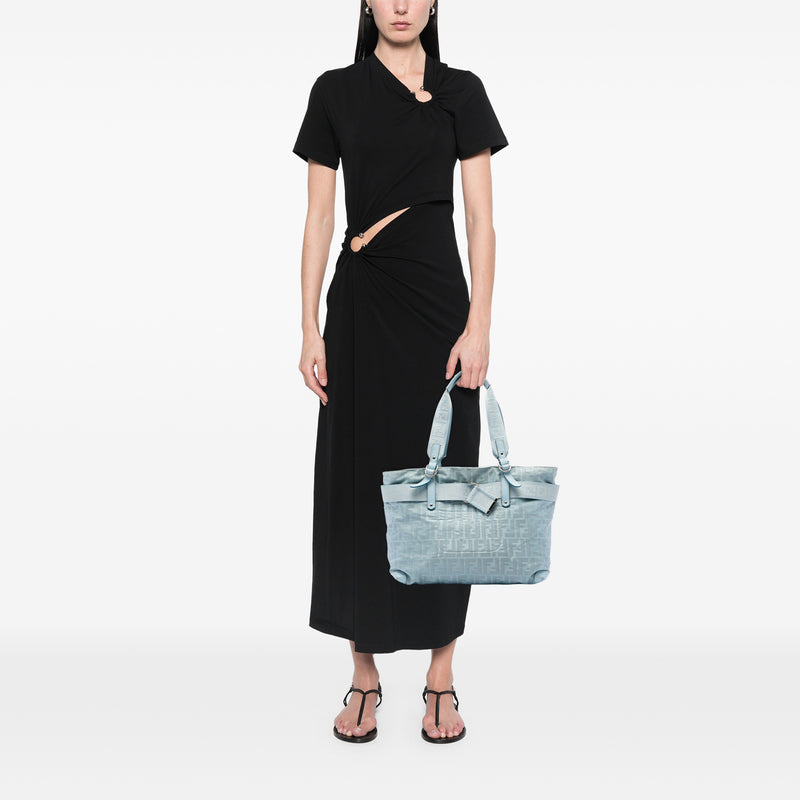 Zucca Nylon Zip Code Tote - Image 5