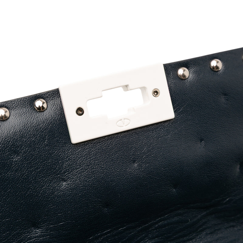 Quilted Lambskin Free Rockstud Spike Wallet On Chain - Image 9