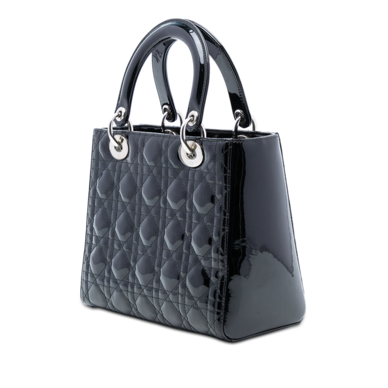 Medium Patent Cannage Lady Dior - Image 2