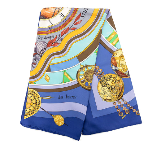 Parmi Les Fleurs Je Compte Les Heures Silk Scarf 90 - Image 1