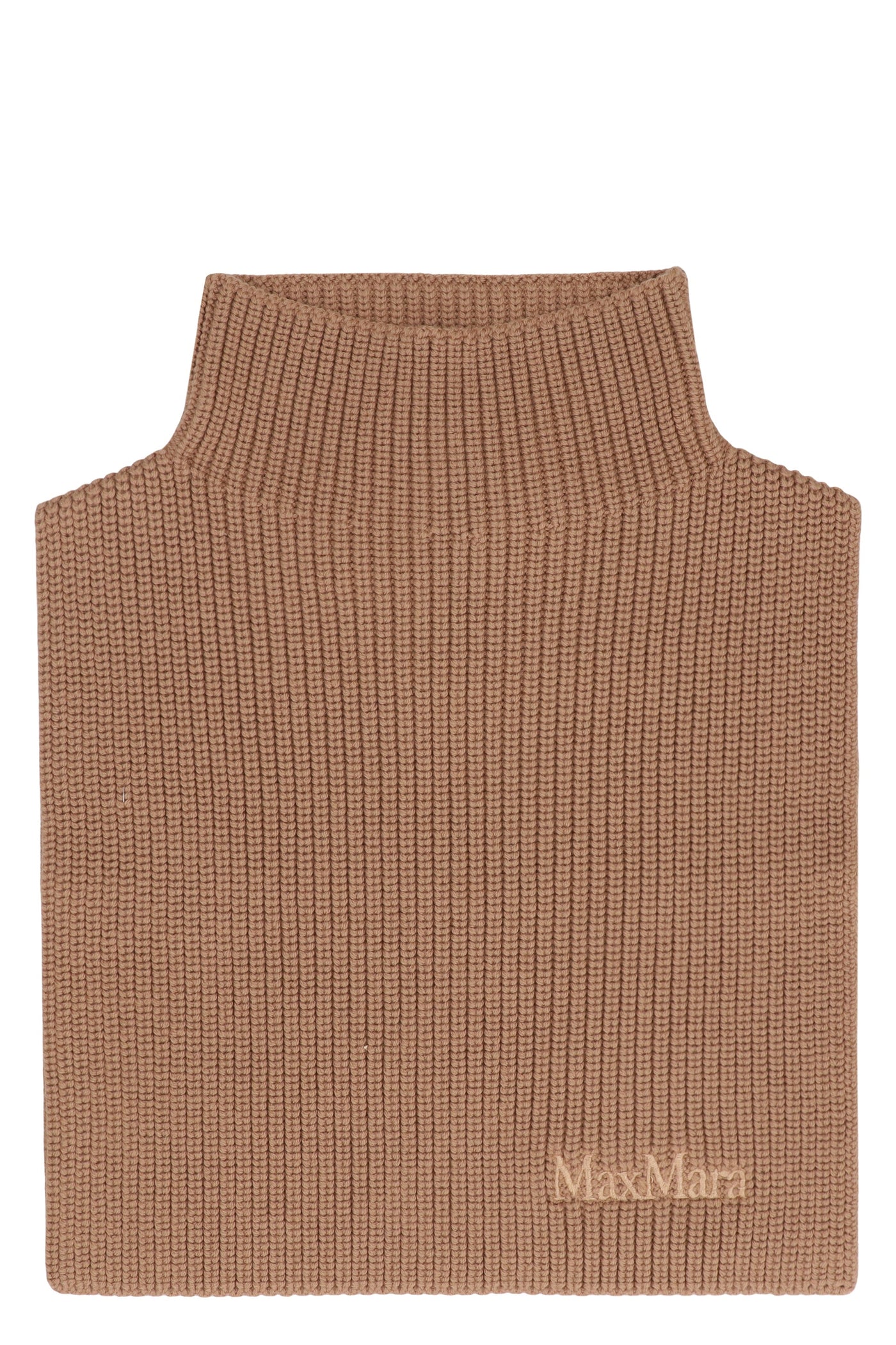 Max Mara Orsola Scarf — Camel Virgin Wool Scarfs