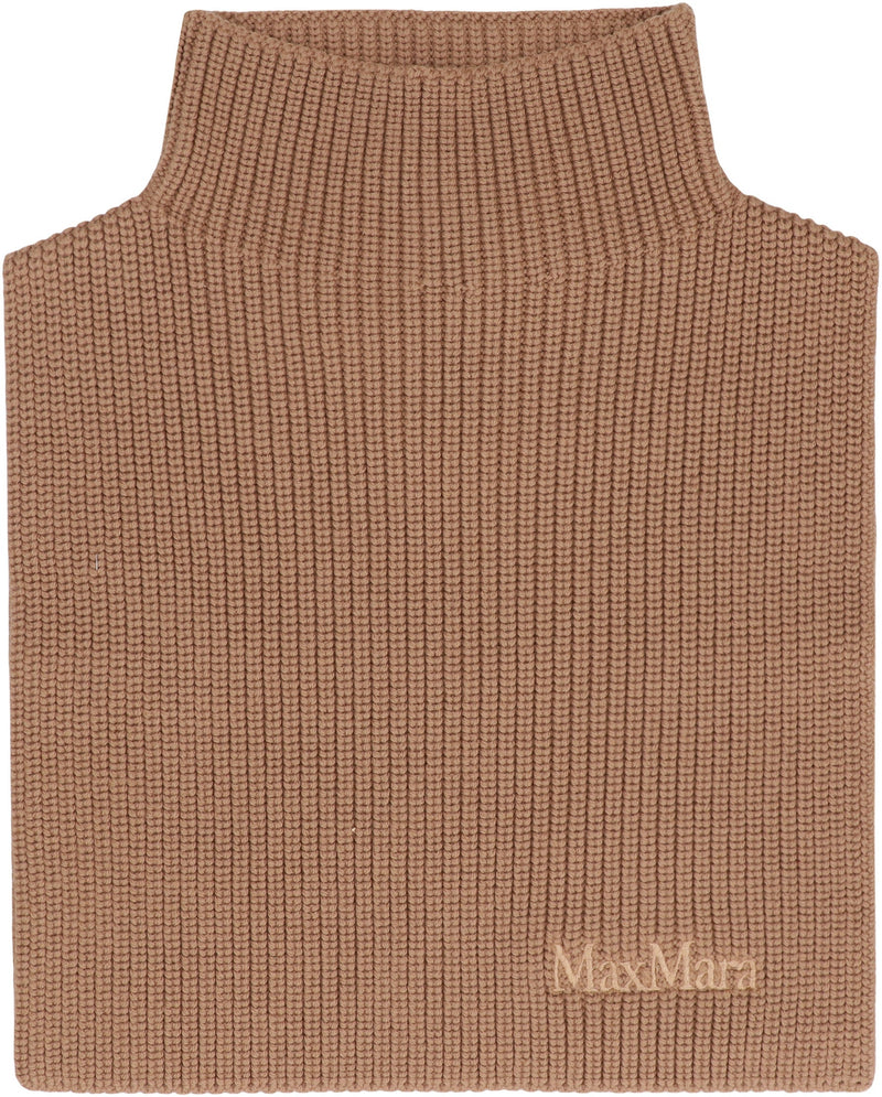 Max Mara Orsola Scarf — Camel Virgin Wool Scarfs