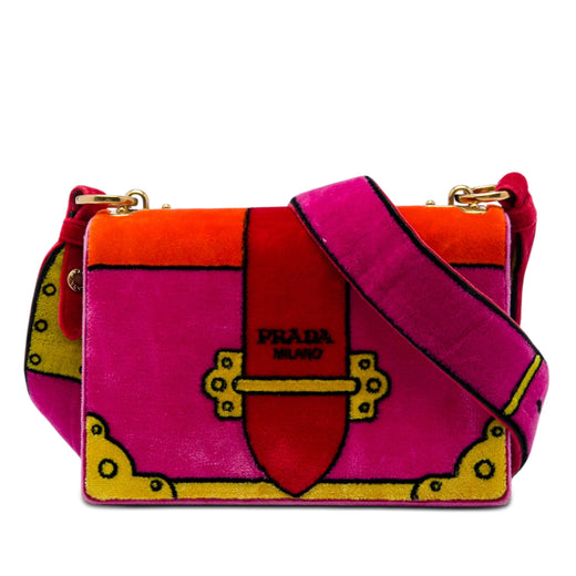 Velluto Ricamo Trompe L'oeil Cahier Crossbody - Image 1