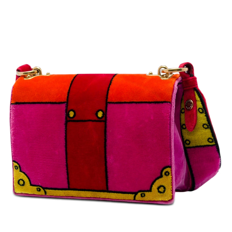 Velluto Ricamo Trompe L'oeil Cahier Crossbody - Image 2