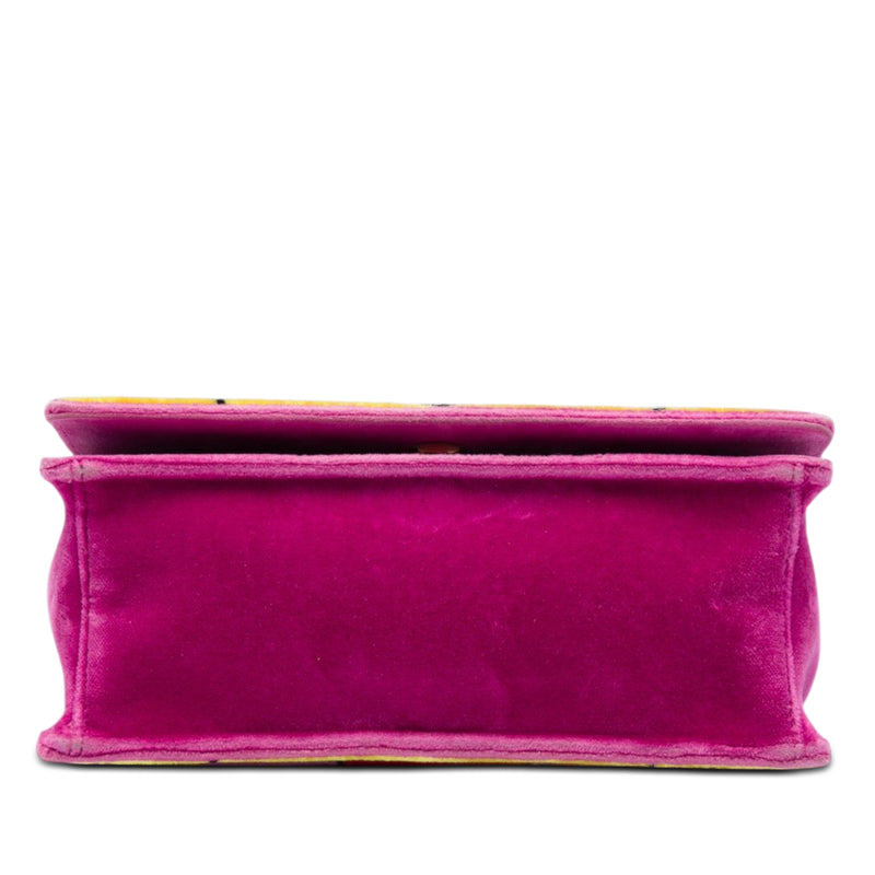 Velluto Ricamo Trompe L'oeil Cahier Crossbody - Image 3