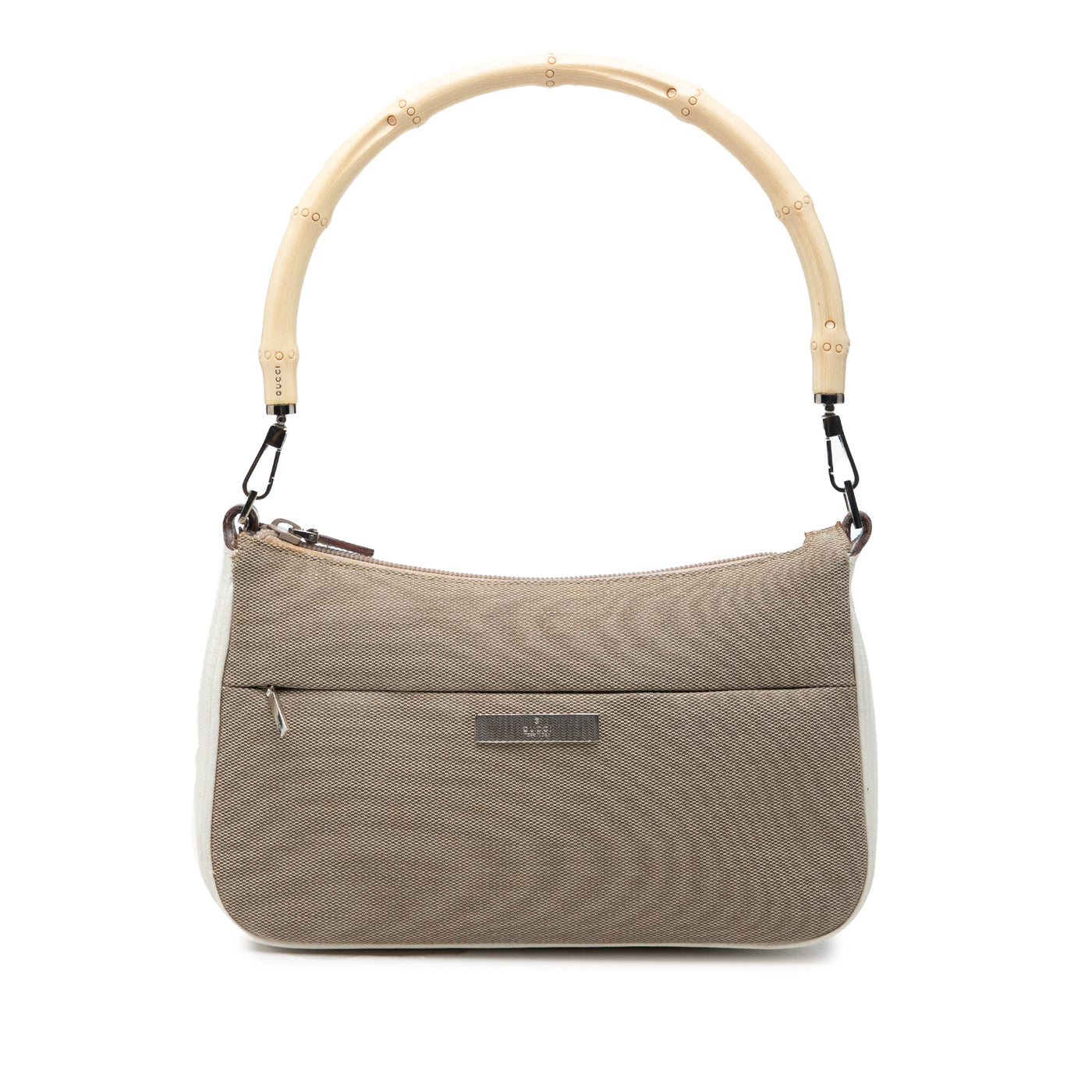 GG Canvas Bamboo Top Handle - Image 1
