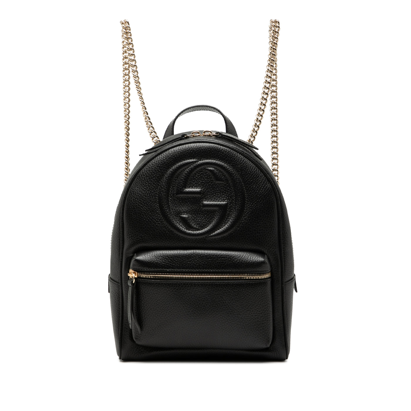 Pebbled Calfskin Soho Chain Backpack - Image 1