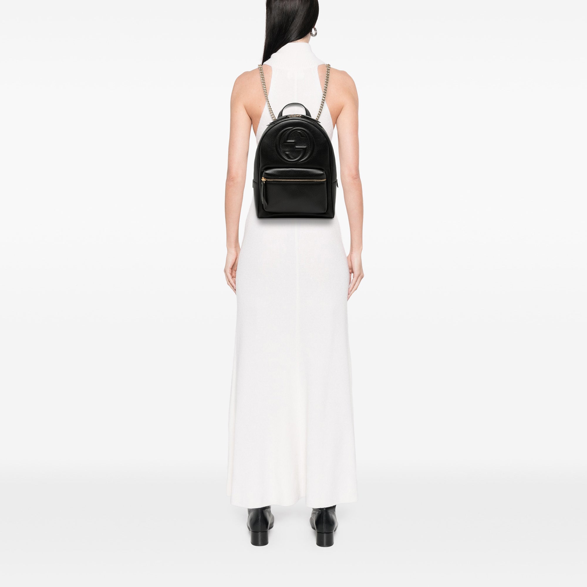 Pebbled Calfskin Soho Chain Backpack - Image 7