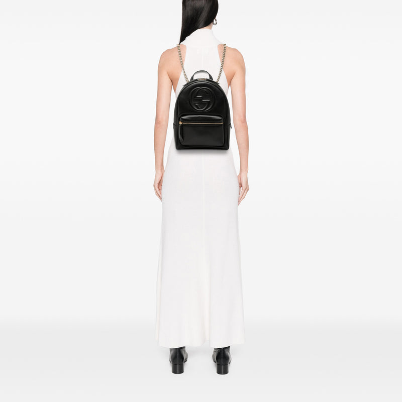 Pebbled Calfskin Soho Chain Backpack - Image 7