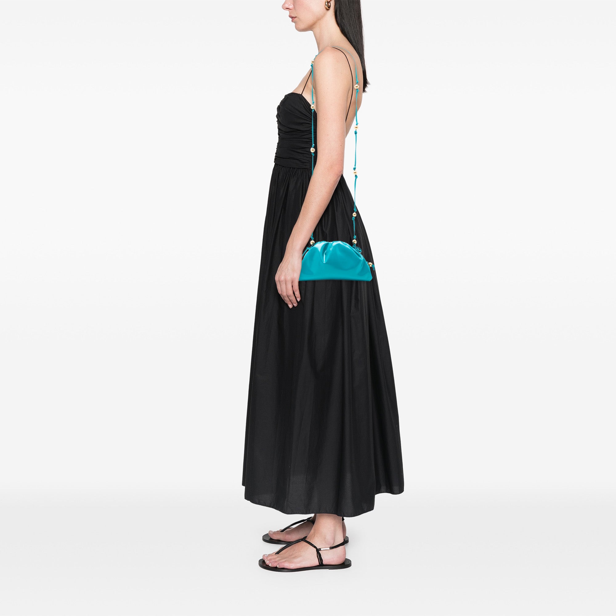 Patent Beaded Strap The Mini Pouch Crossbody - Image 7