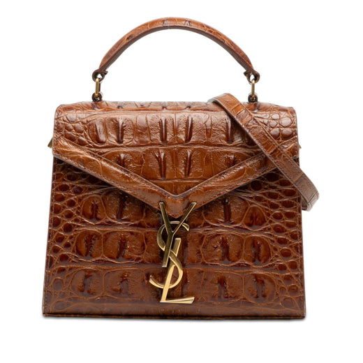 Mini Croc Embossed Calfskin Monogram Cassandra Top Handle Bag - Image 1