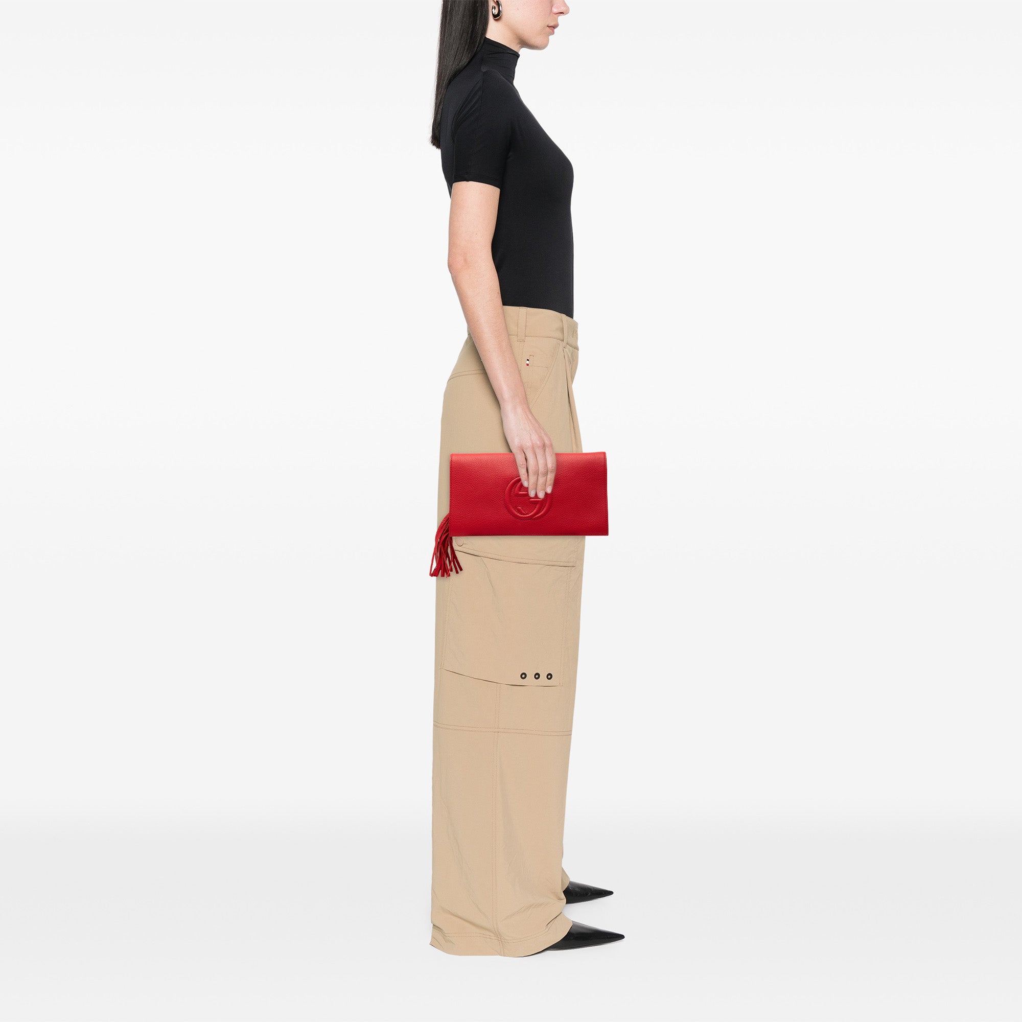 Leather Soho Disco Clutch - Image 7