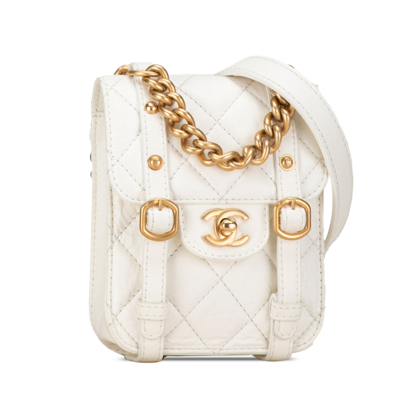 Mini Aged Calfskin City School Flap - Image 2