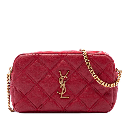 Mini Quilted Lambskin Becky Double Zip Crossbody - Image 1