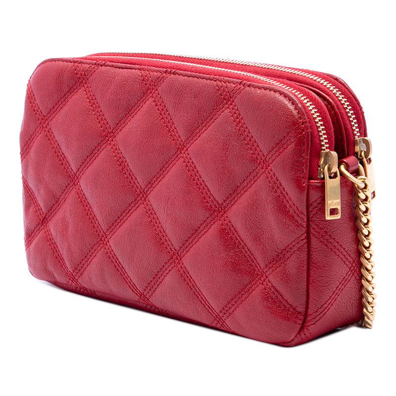 Mini Quilted Lambskin Becky Double Zip Crossbody - Image 2
