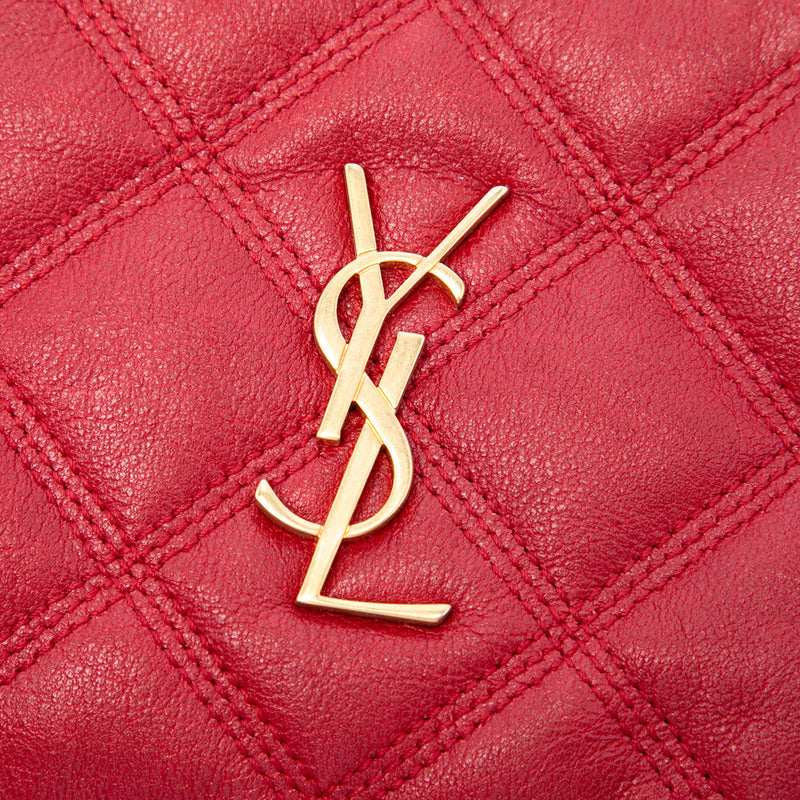 Mini Quilted Lambskin Becky Double Zip Crossbody - Image 5