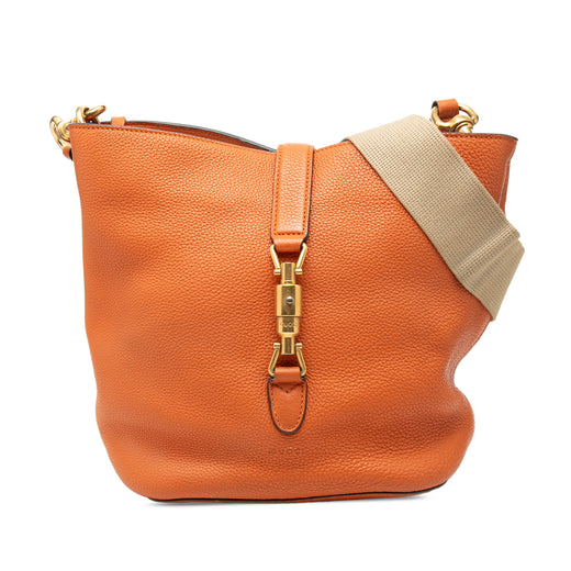 Grained Calfskin Soft Jackie Bucket Bag - Image 1
