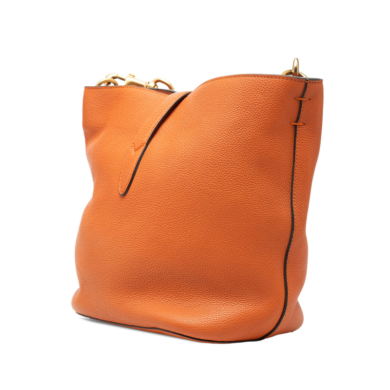Grained Calfskin Soft Jackie Bucket Bag - Image 2