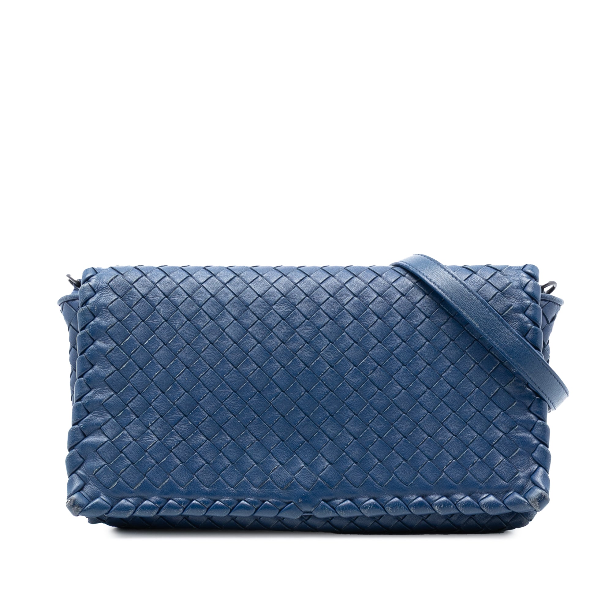 Nappa Intrecciato Flap Crossbody - Image 1