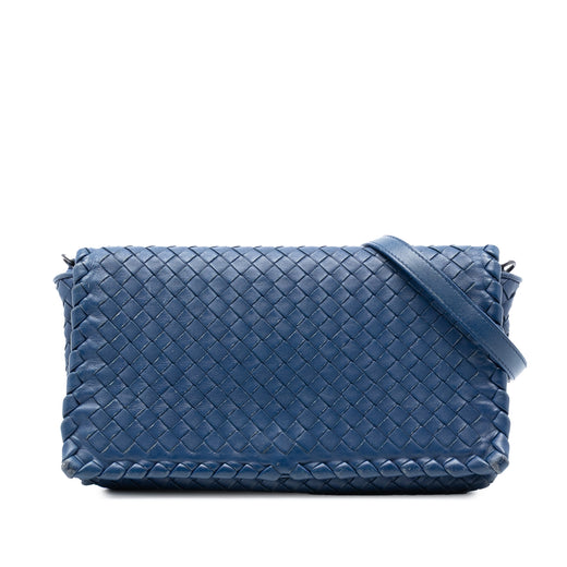 Nappa Intrecciato Flap Crossbody - Image 1