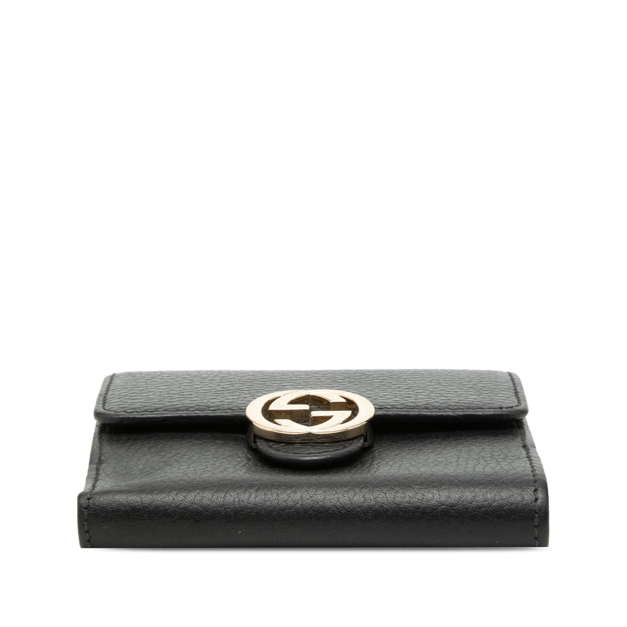 Leather Interlocking G Small Wallet - Image 3