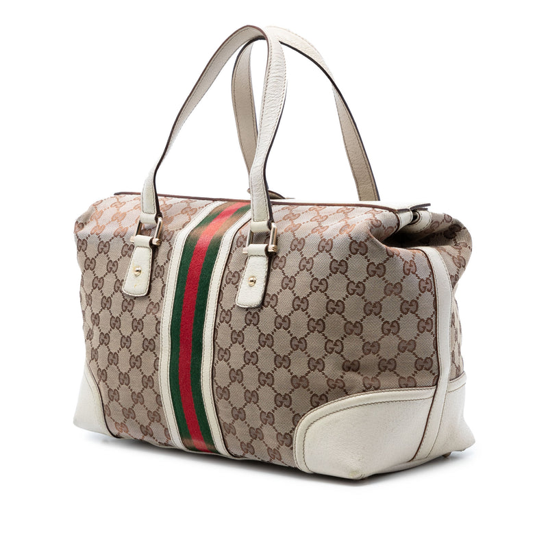 GG Canvas Web Treasure Boston Bag - Image 2