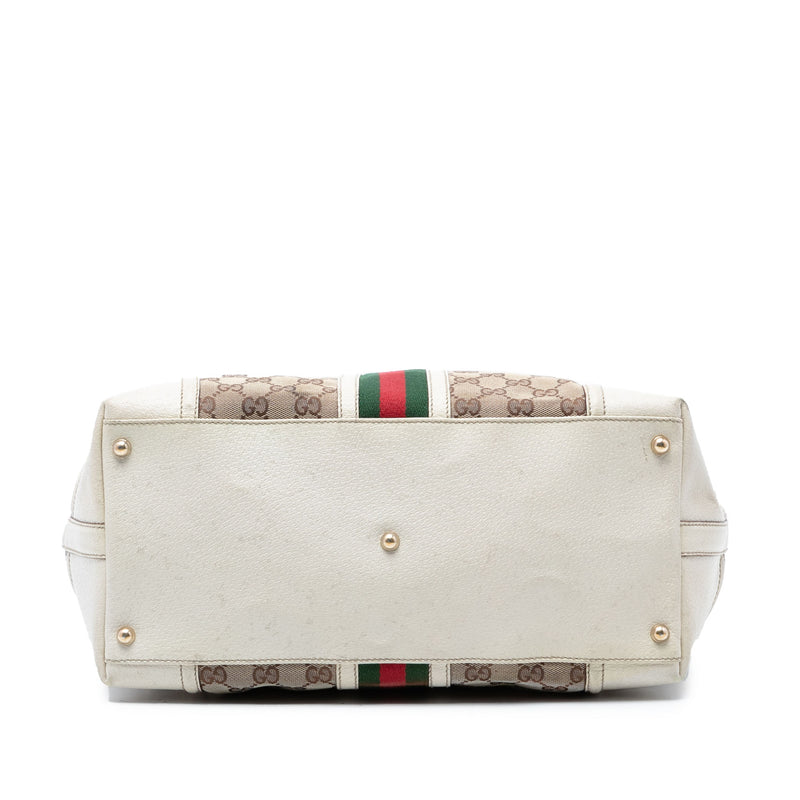 GG Canvas Web Treasure Boston Bag - Image 3