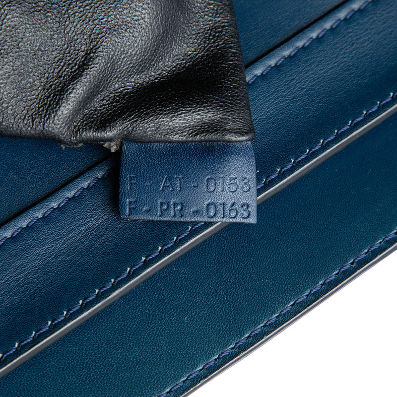 Mini Bicolor Leather Luggage Tote - Image 5