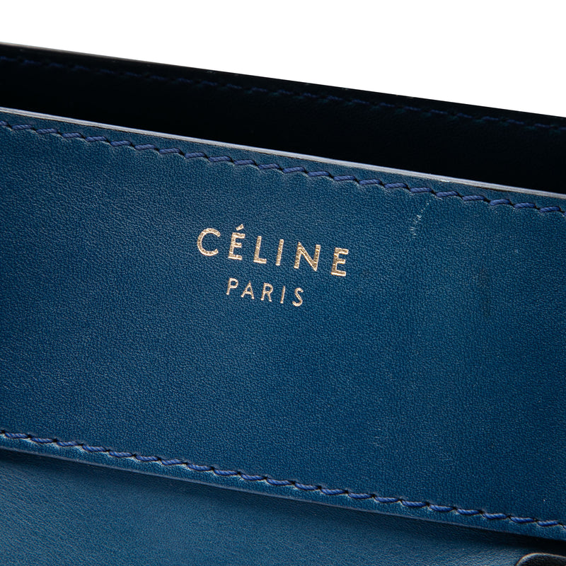 Mini Bicolor Leather Luggage Tote - Image 6
