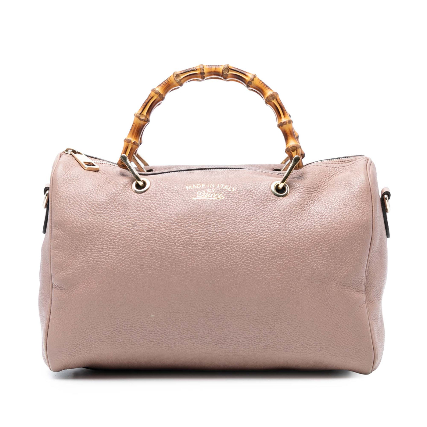 Medium Calfskin Bamboo Shopper Boston Bag - Image 1