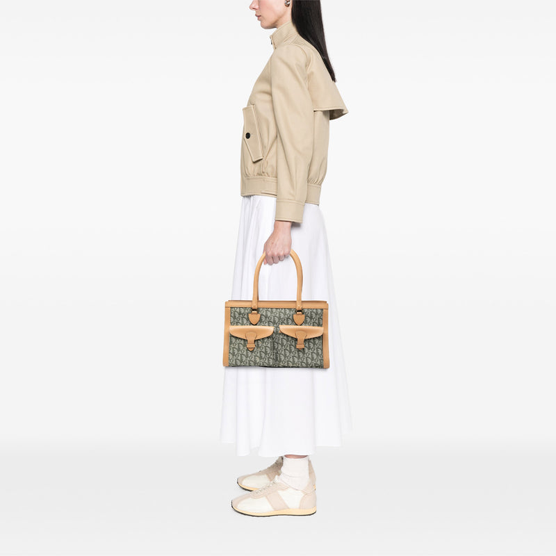 Diorissimo Trotter Canvas Double Pocket Tote - Image 7