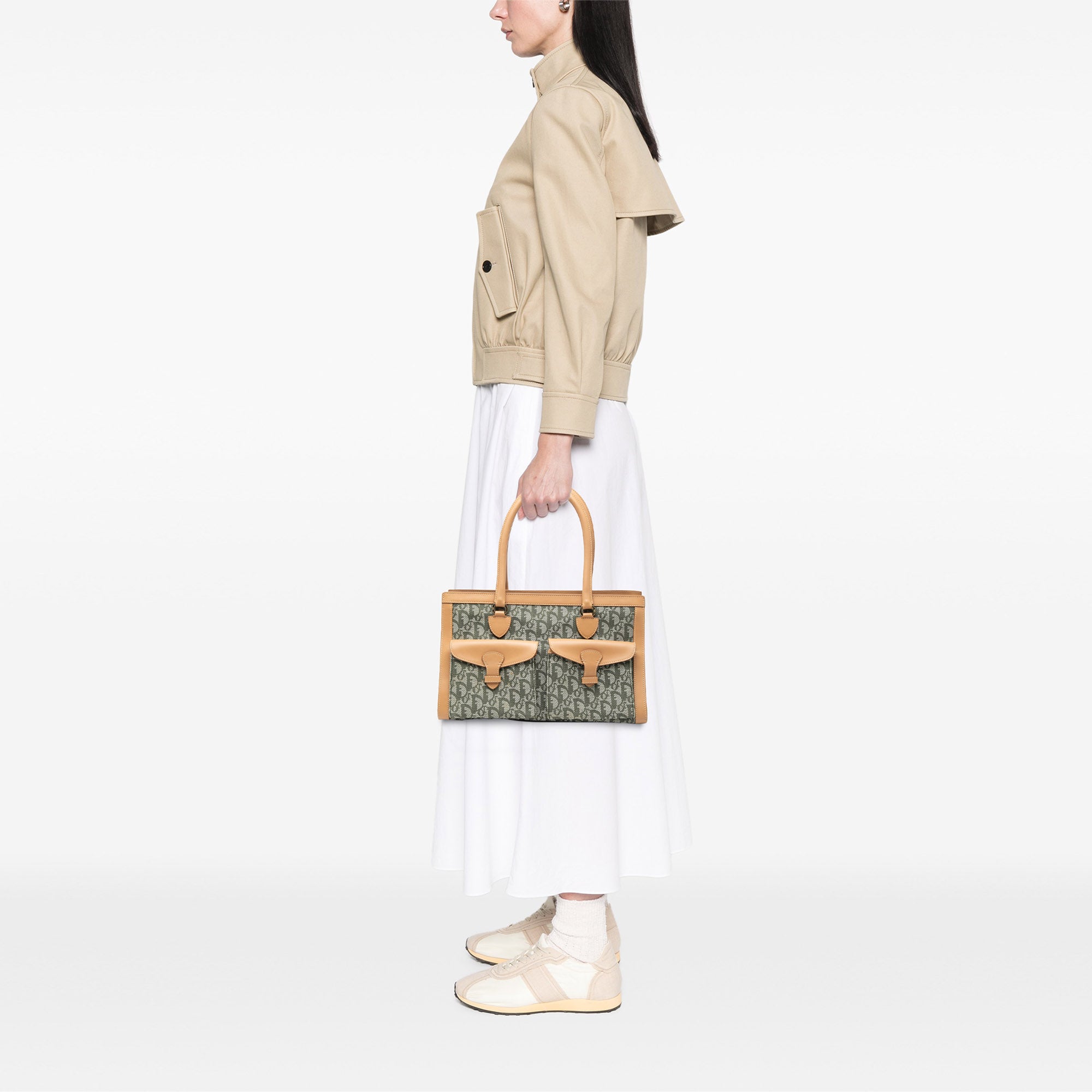 Diorissimo Trotter Canvas Double Pocket Tote - Image 7
