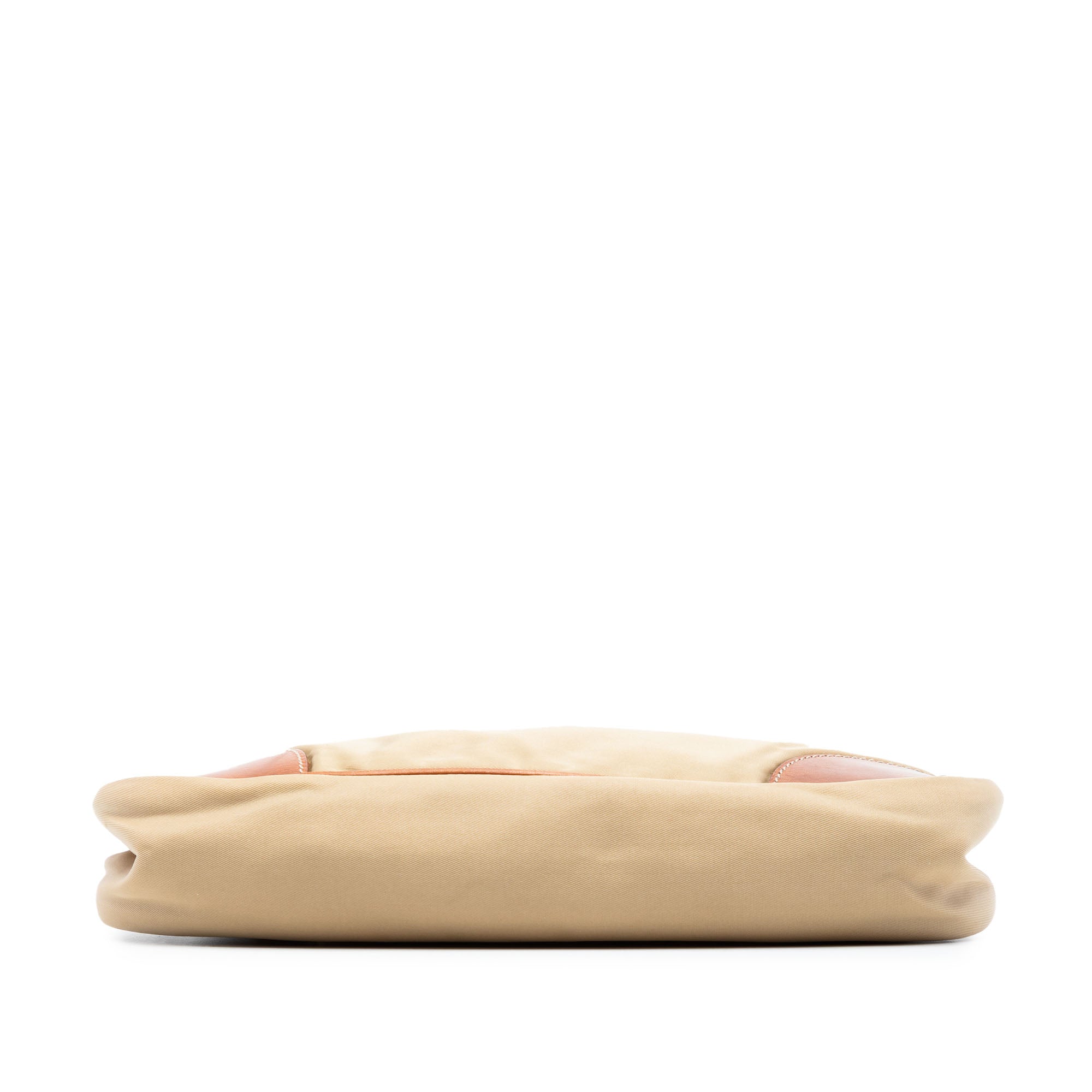 Leather Trimmed Tessuto Kisslock Frame Pochette - Image 3
